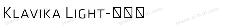 Klavika Light字体转换